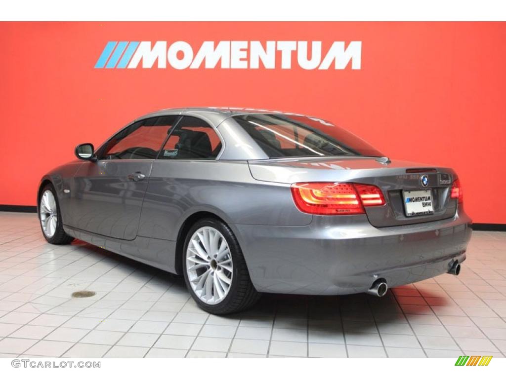 2011 3 Series 335i Convertible - Space Gray Metallic / Black photo #3
