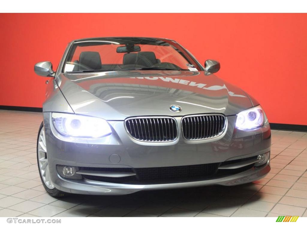 2011 3 Series 335i Convertible - Space Gray Metallic / Black photo #13