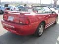 2002 Laser Red Metallic Ford Mustang V6 Convertible  photo #2