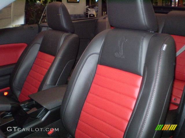 Dark Charcoal/Red Interior 2009 Ford Mustang Shelby GT500 Convertible Photo #394836
