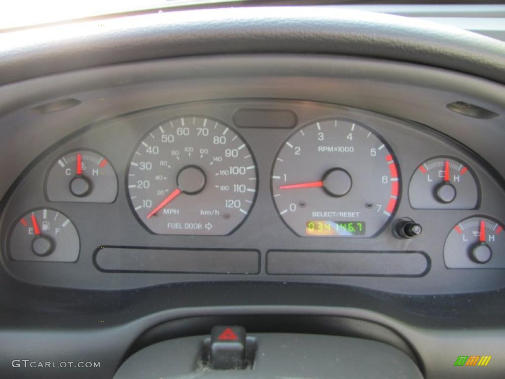 2002 Ford Mustang V6 Convertible Gauges Photo #39483533