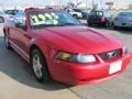 2002 Laser Red Metallic Ford Mustang V6 Convertible  photo #14