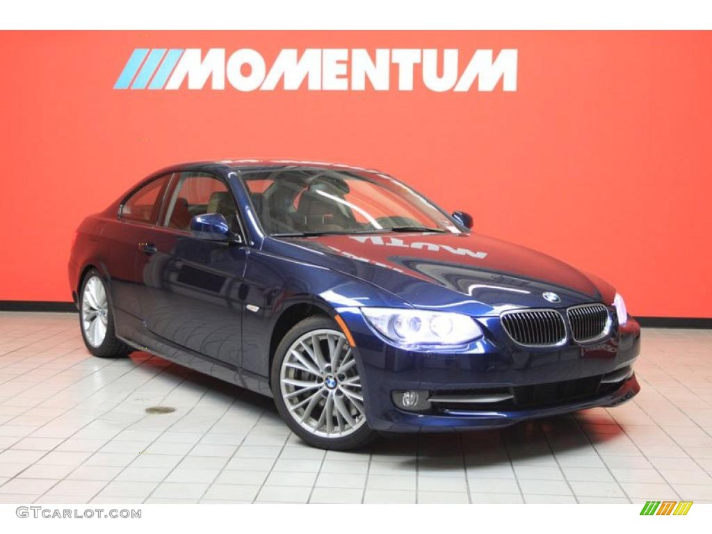 2011 3 Series 335i Coupe - Deep Sea Blue Metallic / Saddle Brown Dakota Leather photo #1