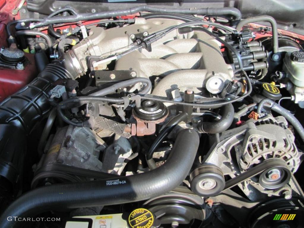 2002 Ford Mustang V6 Convertible 3.8 Liter OHV 12-Valve V6 Engine Photo #39483709
