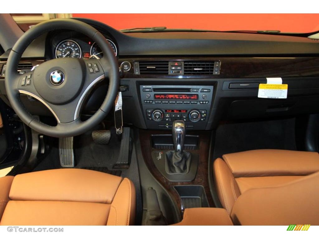 2011 3 Series 335i Coupe - Deep Sea Blue Metallic / Saddle Brown Dakota Leather photo #6