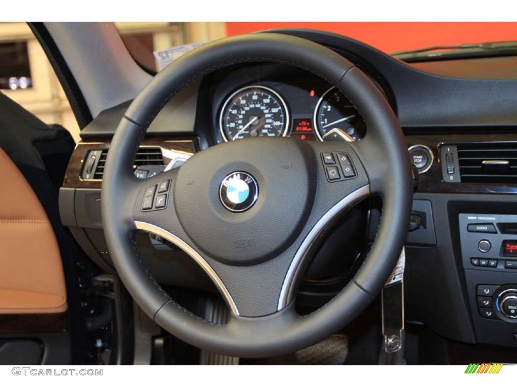 2011 3 Series 335i Coupe - Deep Sea Blue Metallic / Saddle Brown Dakota Leather photo #13
