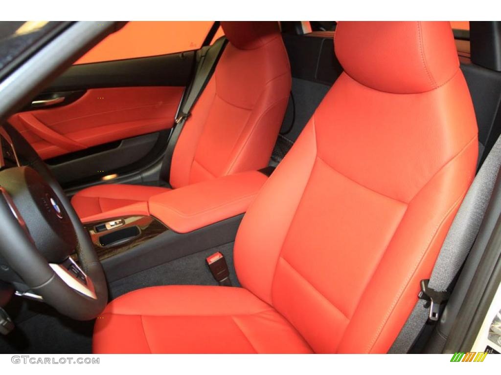 Coral Red Interior 2011 BMW Z4 sDrive30i Roadster Photo #39484493
