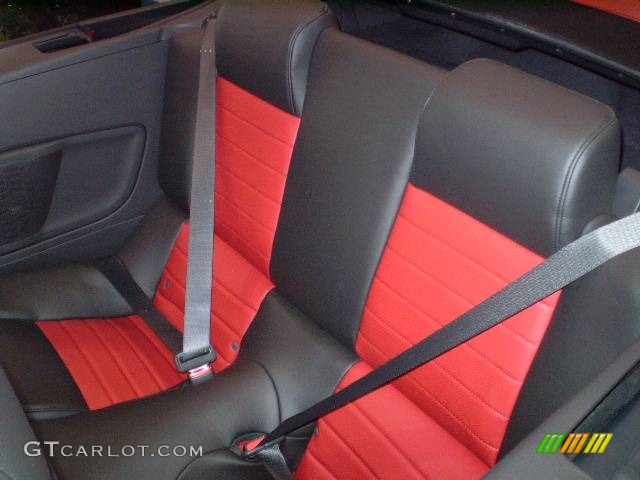 Dark Charcoal/Red Interior 2009 Ford Mustang Shelby GT500 Convertible Photo #394846