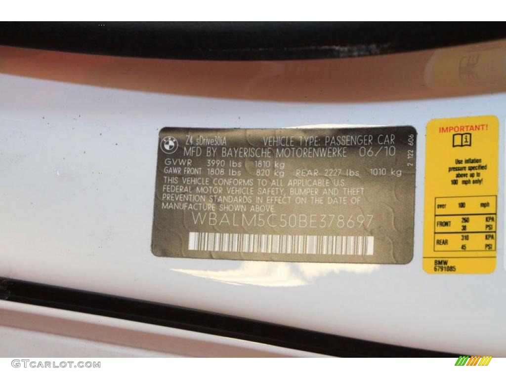 2011 Z4 sDrive30i Roadster - Alpine White / Beige photo #7