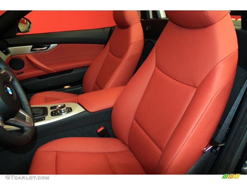 Coral Red Interior 2011 BMW Z4 sDrive30i Roadster Photo #39485129