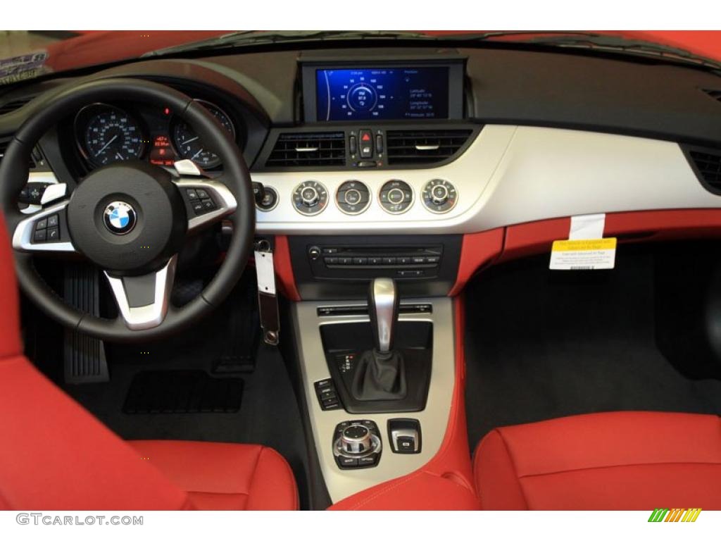 2011 BMW Z4 sDrive30i Roadster Coral Red Dashboard Photo #39485137