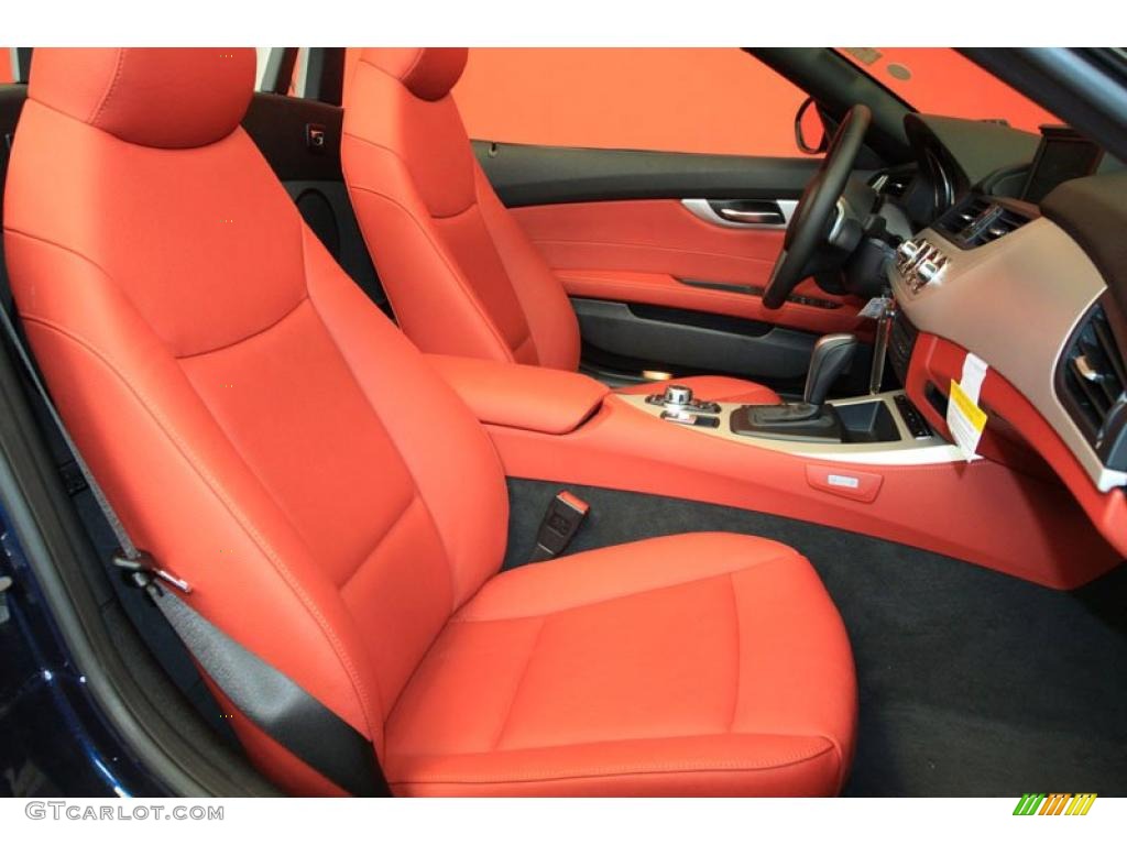 Coral Red Interior 2011 BMW Z4 sDrive30i Roadster Photo #39485197
