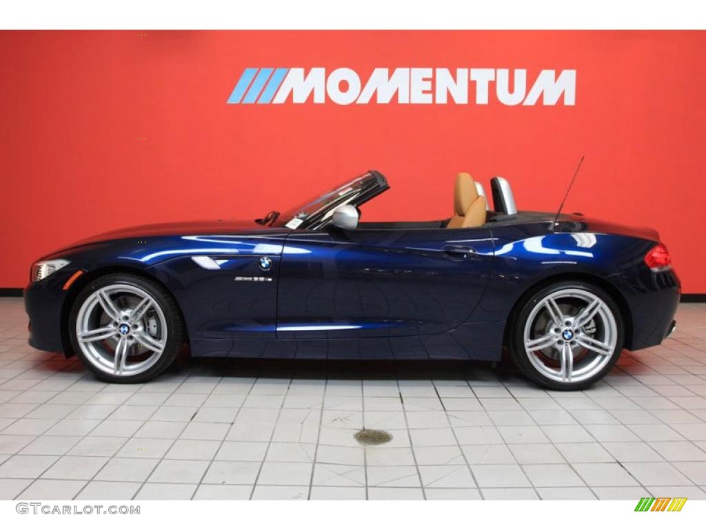 2011 Z4 sDrive35is Roadster - Deep Sea Blue Metallic / Walnut photo #12