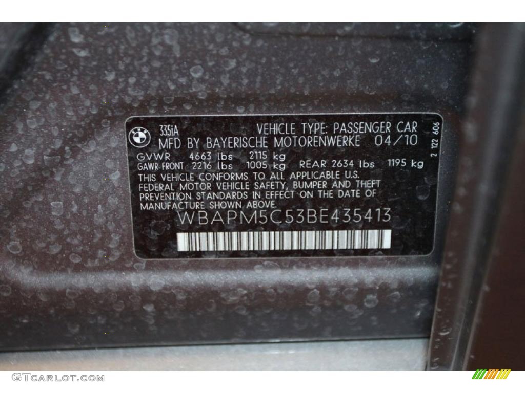 2011 3 Series 335i Sedan - Space Gray Metallic / Beige photo #7