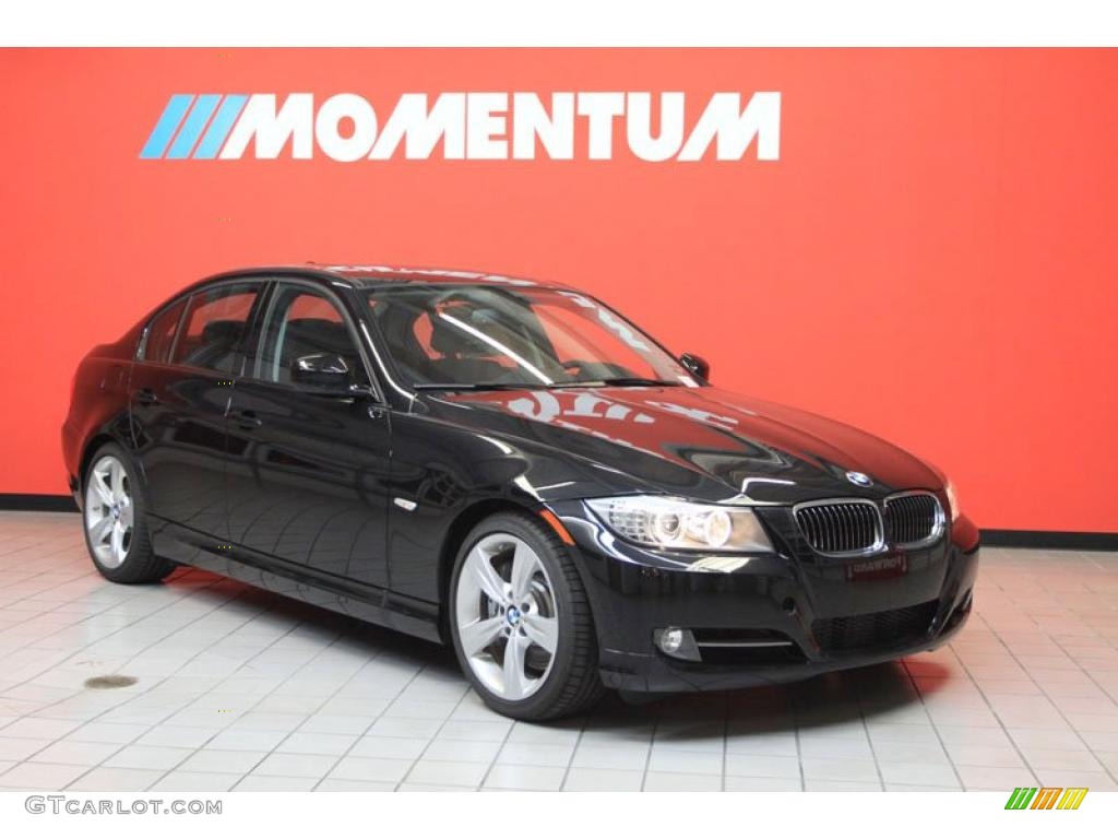 2011 3 Series 335i Sedan - Black Sapphire Metallic / Black photo #1