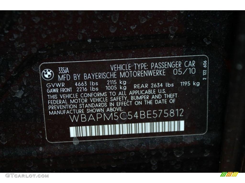 2011 3 Series 335i Sedan - Black Sapphire Metallic / Black photo #7