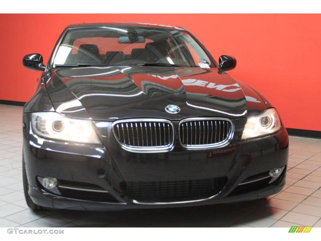 2011 3 Series 335i Sedan - Black Sapphire Metallic / Black photo #12