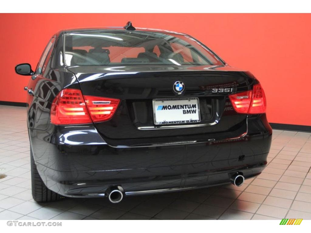 2011 3 Series 335i Sedan - Black Sapphire Metallic / Black photo #14