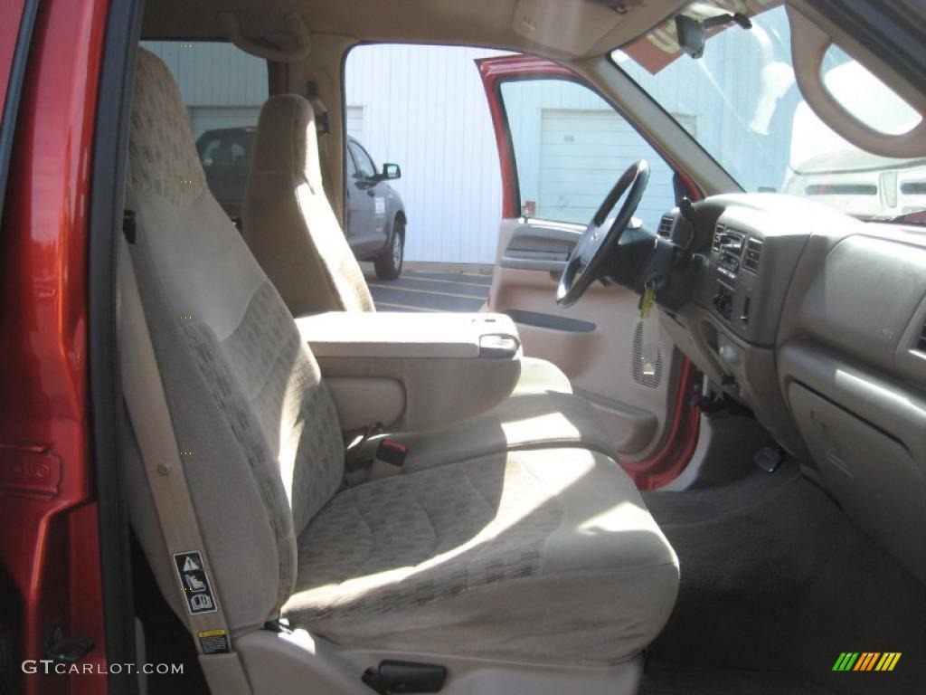Medium Graphite Interior 2000 Ford F250 Super Duty XL Crew Cab Photo #39487144