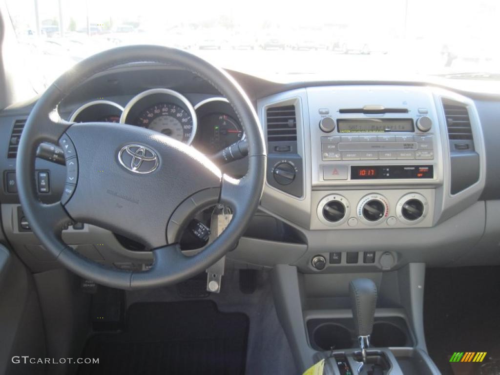2011 Toyota Tacoma TX Double Cab 4x4 Graphite Gray Dashboard Photo #39488848