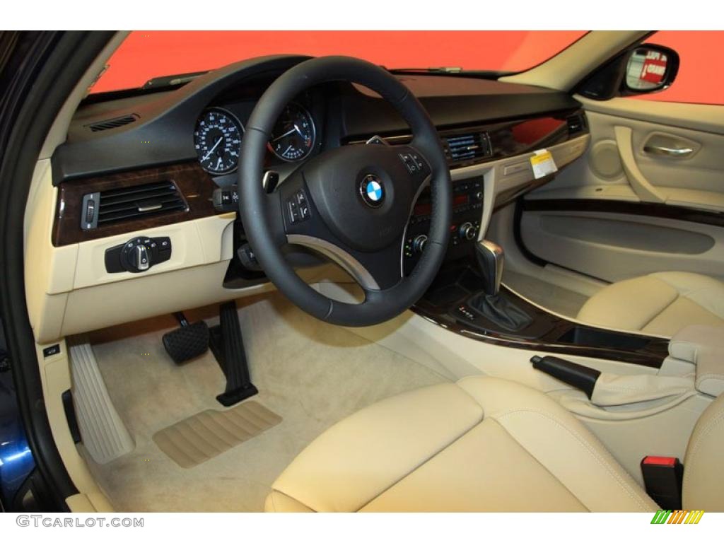 2011 3 Series 328i Sedan - Deep Sea Blue Metallic / Beige photo #4