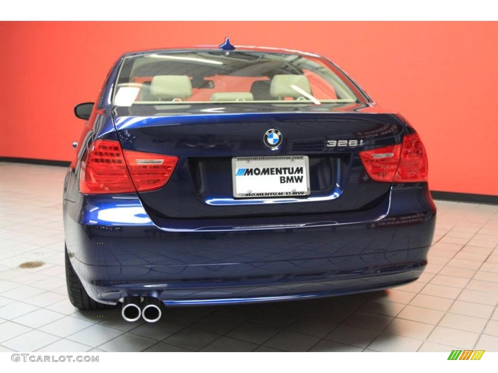2011 3 Series 328i Sedan - Deep Sea Blue Metallic / Beige photo #13