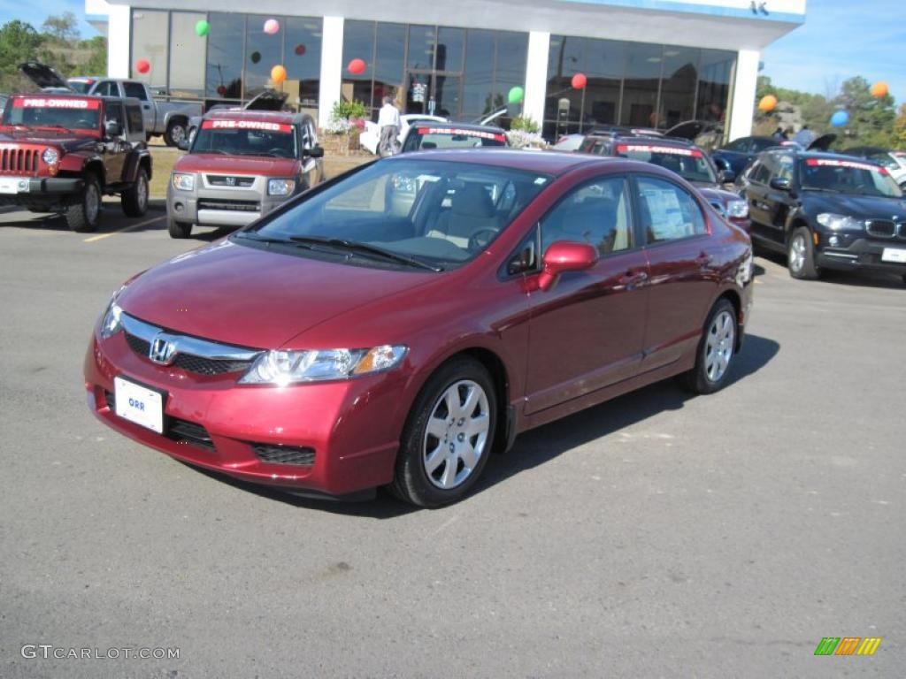 Tango Red Pearl 2011 Honda Civic LX Sedan Exterior Photo #39490084
