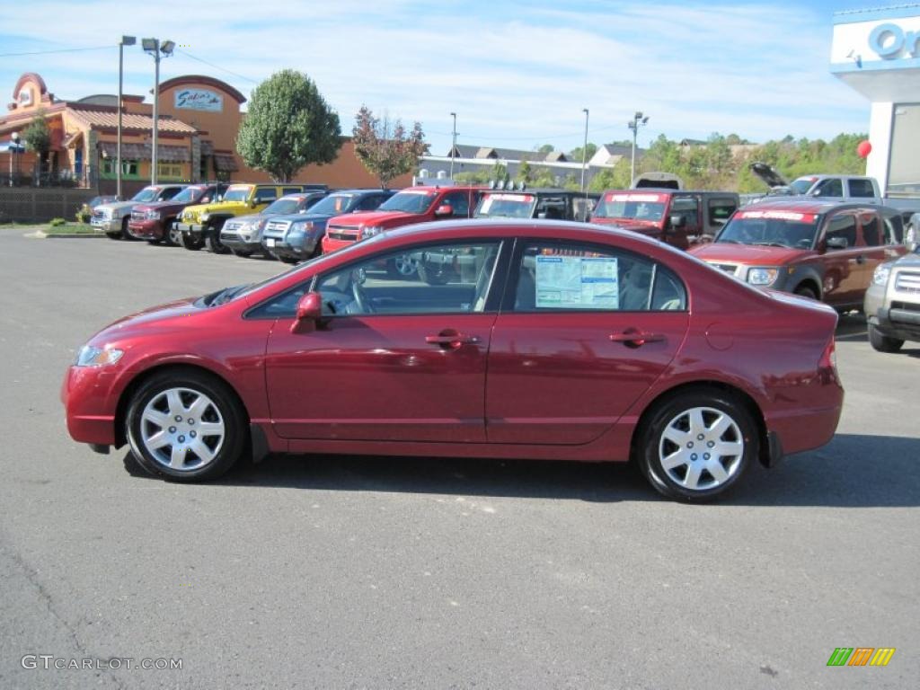Tango Red Pearl 2011 Honda Civic LX Sedan Exterior Photo #39490105