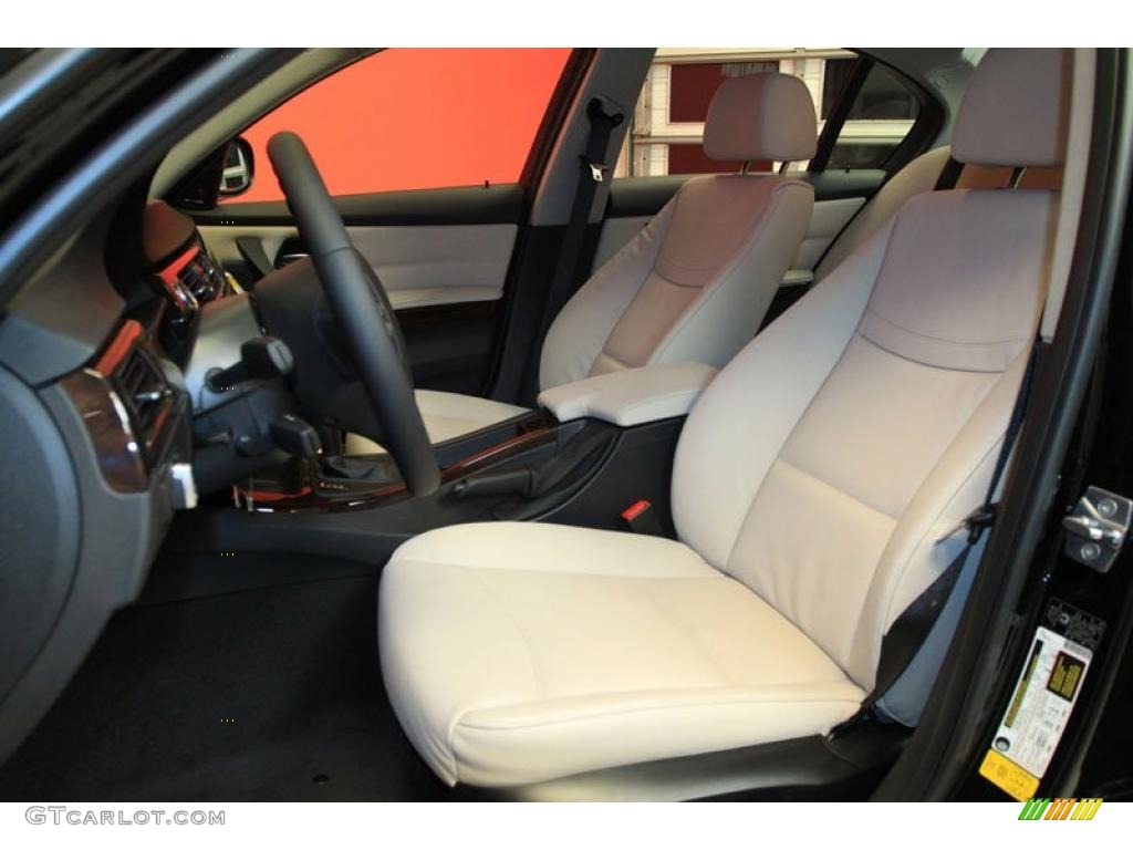 Oyster/Black Dakota Leather Interior 2011 BMW 3 Series 328i Sedan Photo #39490160