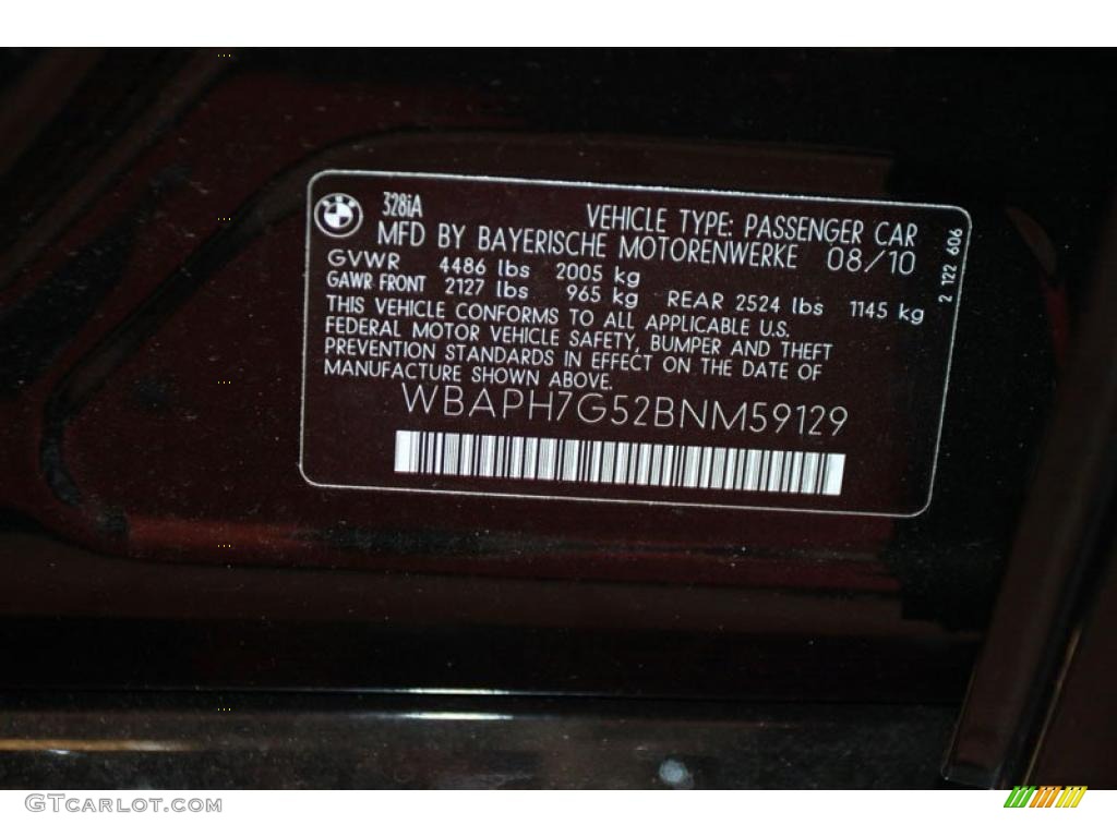 2011 3 Series 328i Sedan - Jet Black / Oyster/Black Dakota Leather photo #7