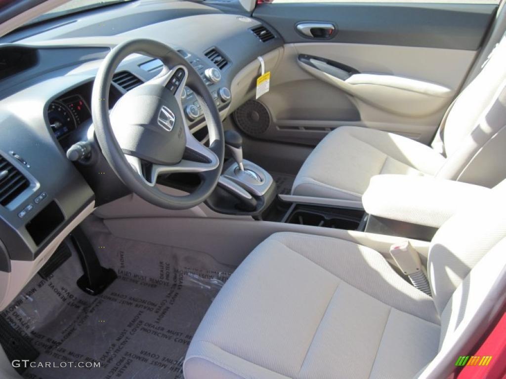 Beige Interior 2011 Honda Civic LX Sedan Photo #39490292
