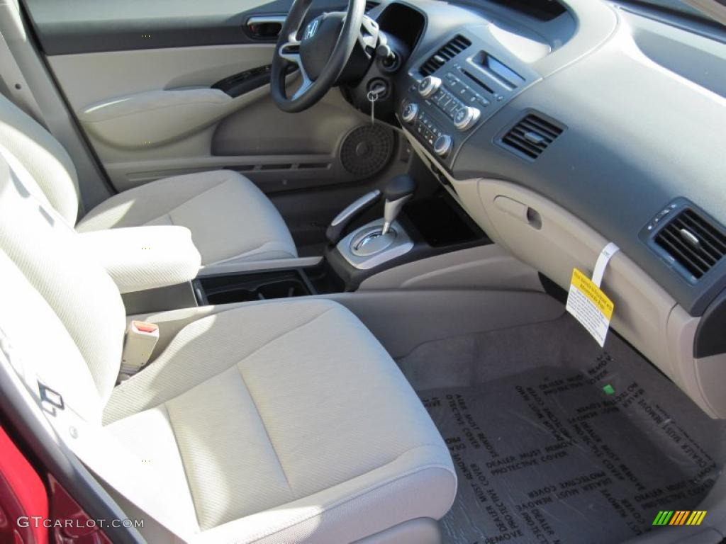 Beige Interior 2011 Honda Civic LX Sedan Photo #39490340