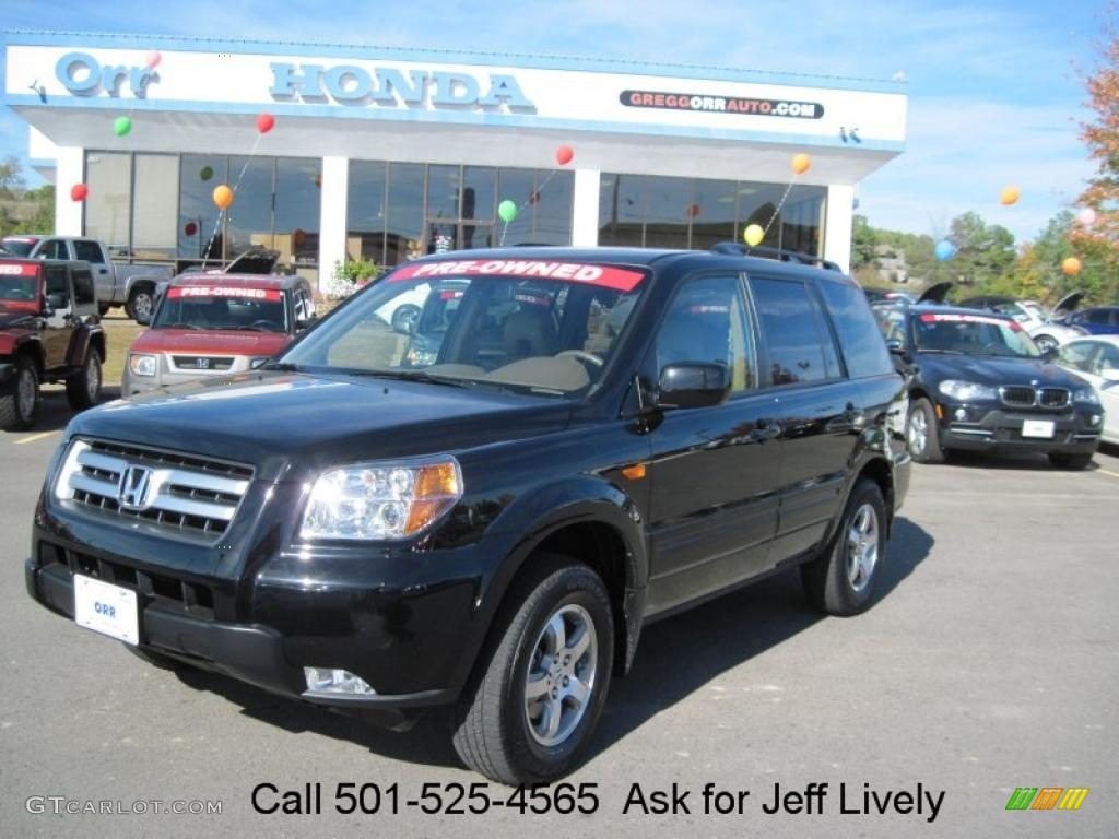 2008 Pilot EX-L 4WD - Formal Black / Saddle photo #1