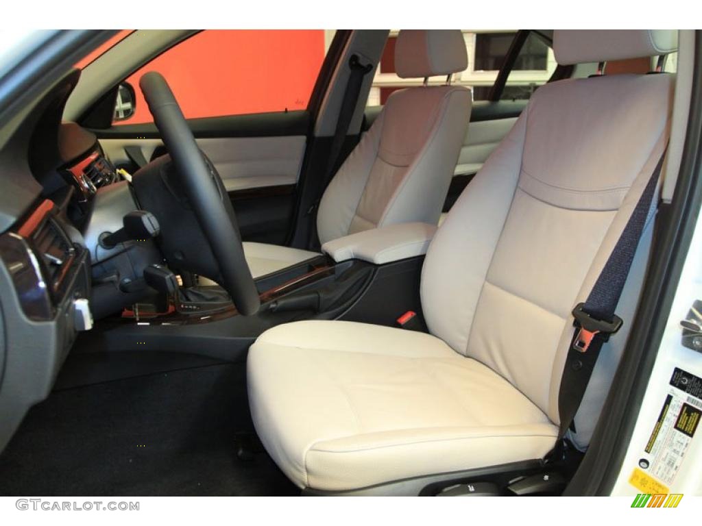 Oyster/Black Dakota Leather Interior 2011 BMW 3 Series 328i Sedan Photo #39490392