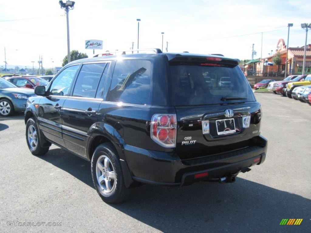 2008 Pilot EX-L 4WD - Formal Black / Saddle photo #3