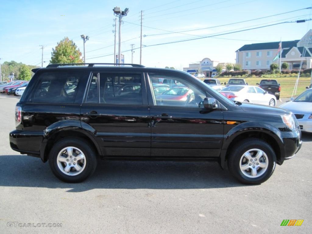 2008 Pilot EX-L 4WD - Formal Black / Saddle photo #6
