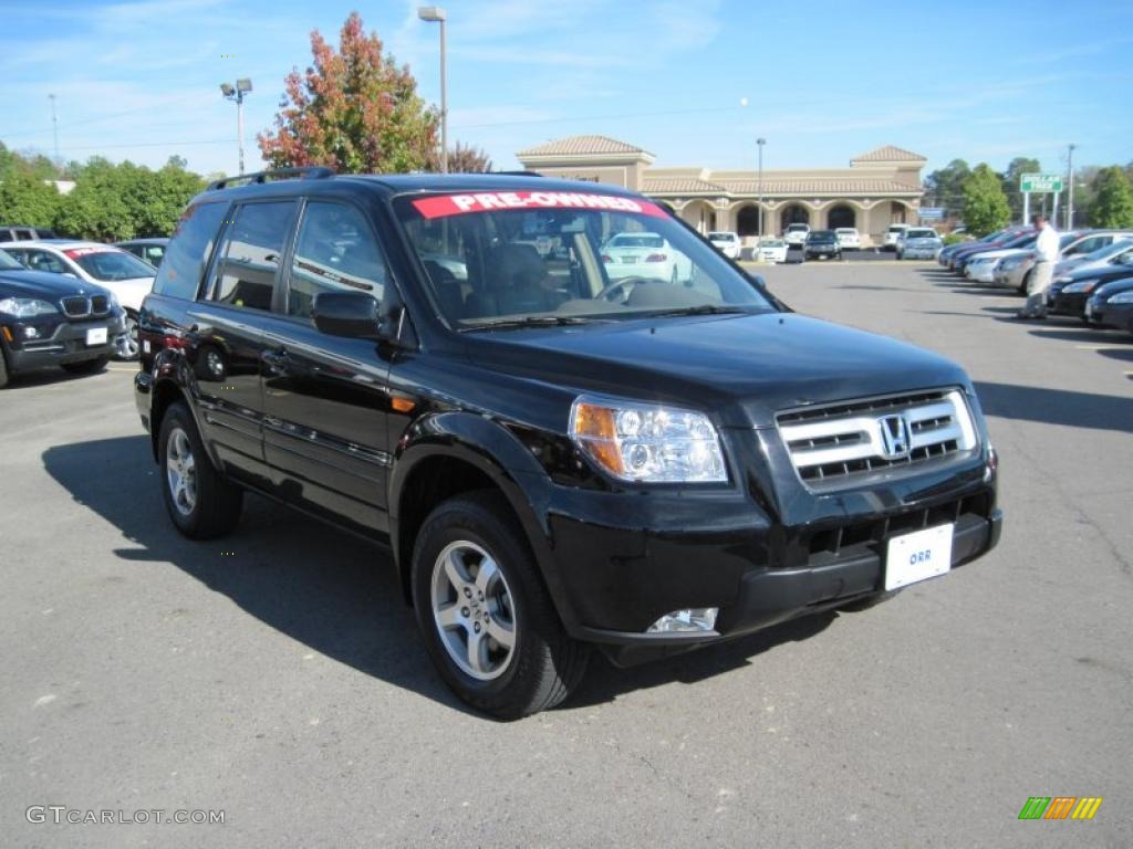 2008 Pilot EX-L 4WD - Formal Black / Saddle photo #7