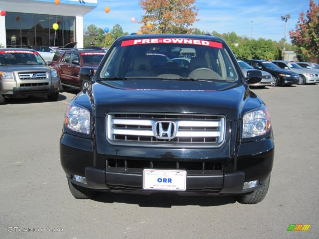 2008 Pilot EX-L 4WD - Formal Black / Saddle photo #8