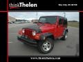 2001 Flame Red Jeep Wrangler Sport 4x4  photo #1