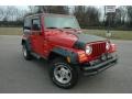 2001 Flame Red Jeep Wrangler Sport 4x4  photo #3