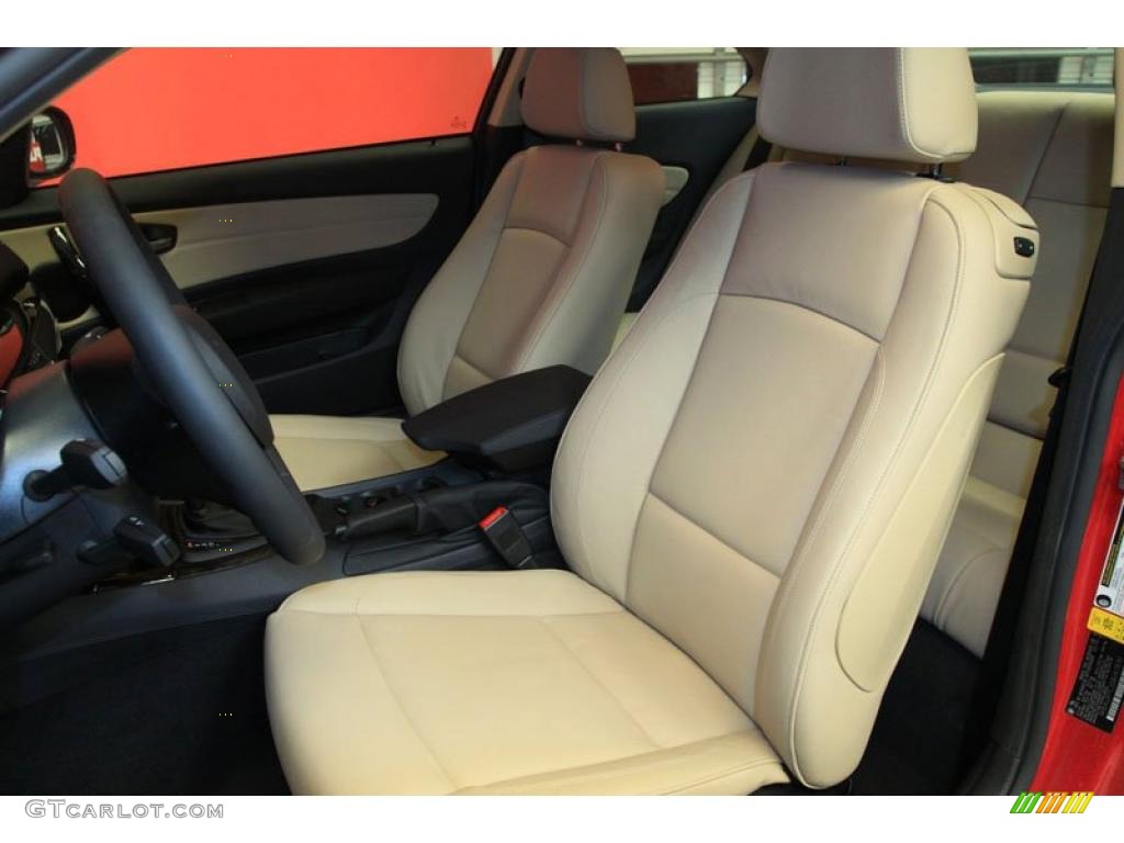 Savanna Beige Interior 2011 BMW 1 Series 128i Coupe Photo #39490644