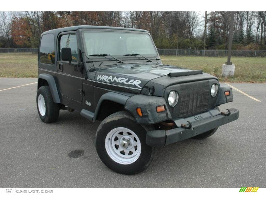 Black 1997 Jeep Wrangler SE 4x4 Exterior Photo #39491104