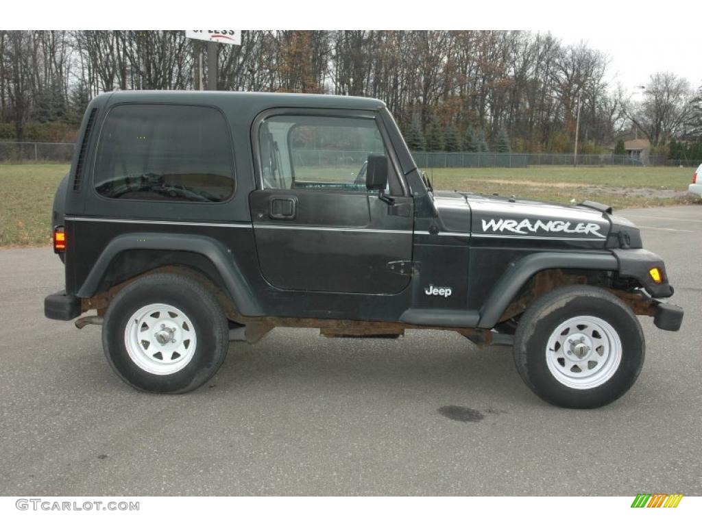 Black 1997 Jeep Wrangler SE 4x4 Exterior Photo #39491172