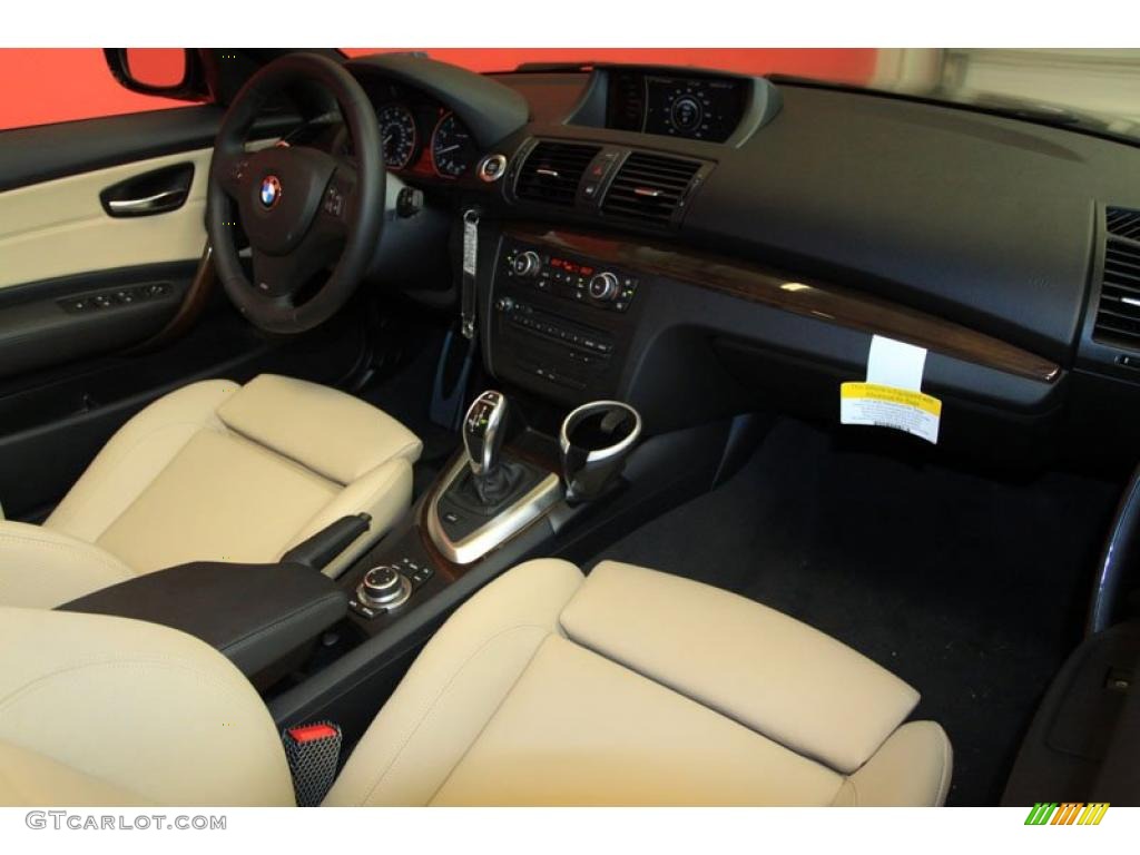 Savanna Beige Interior 2011 BMW 1 Series 135i Convertible Photo #39491556