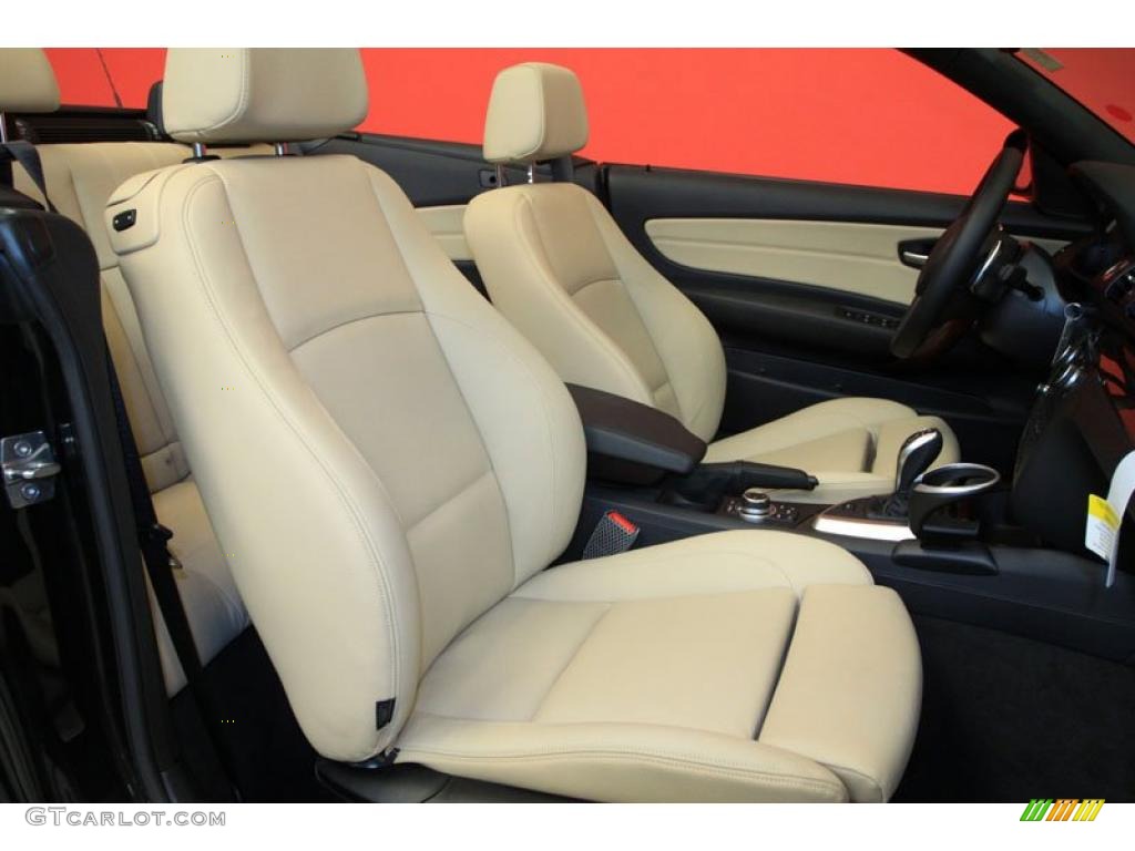 Savanna Beige Interior 2011 BMW 1 Series 135i Convertible Photo #39491572