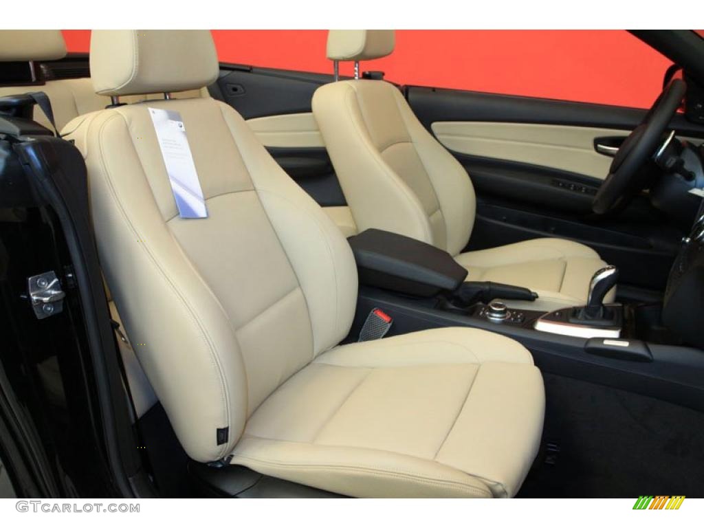 Savanna Beige Interior 2011 BMW 1 Series 135i Convertible Photo #39491816