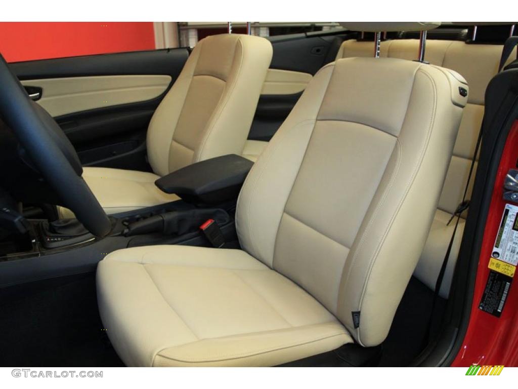Savanna Beige Interior 2011 BMW 1 Series 128i Convertible Photo #39491976
