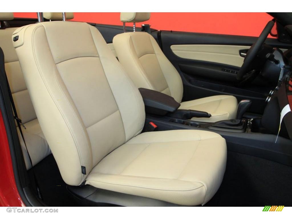 Savanna Beige Interior 2011 BMW 1 Series 128i Convertible Photo #39492040