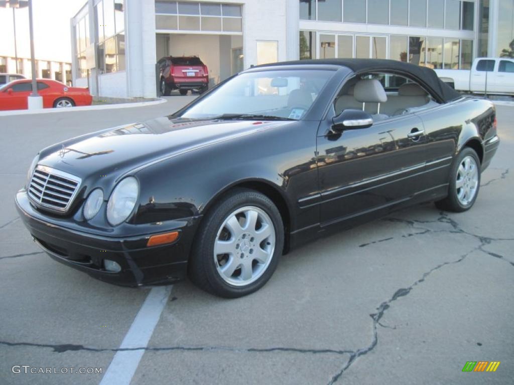 Obsidian Black Metallic 2003 Mercedes-Benz CLK 320 Cabriolet Exterior Photo #39493676