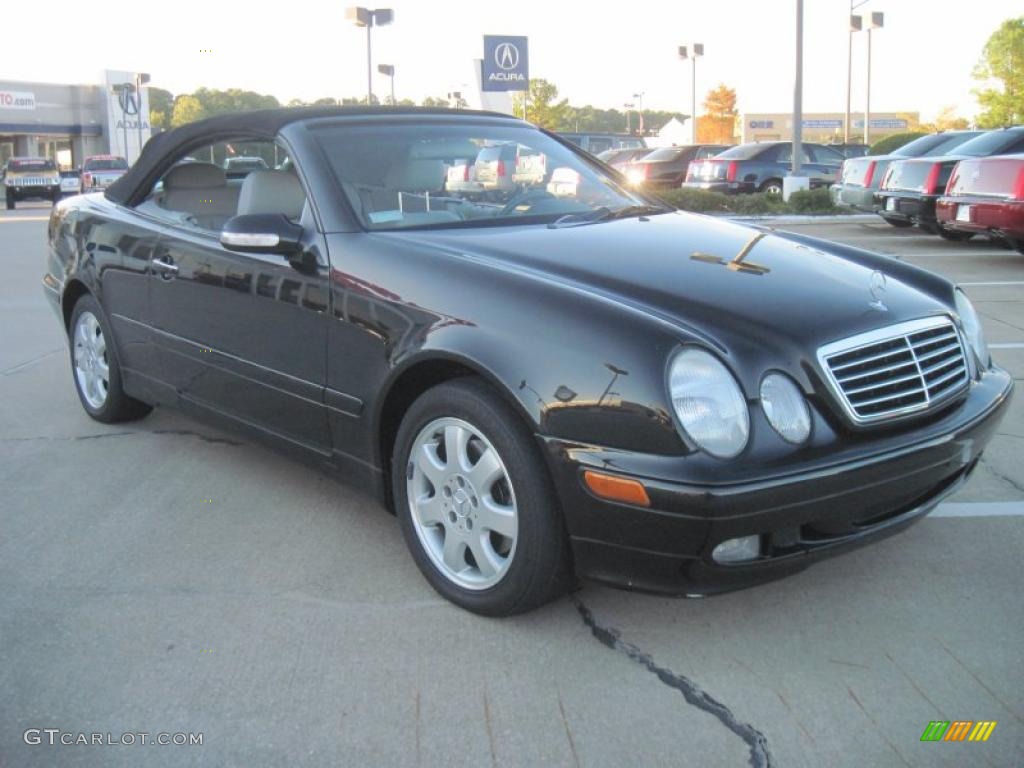 Obsidian Black Metallic 2003 Mercedes-Benz CLK 320 Cabriolet Exterior Photo #39493692